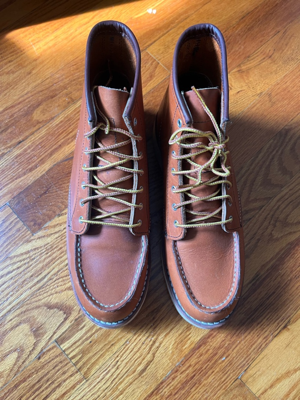 Red wing Classic Moc women’s Boot in Oro - Tan Leather Size 9.5 - Picture 8 of 10